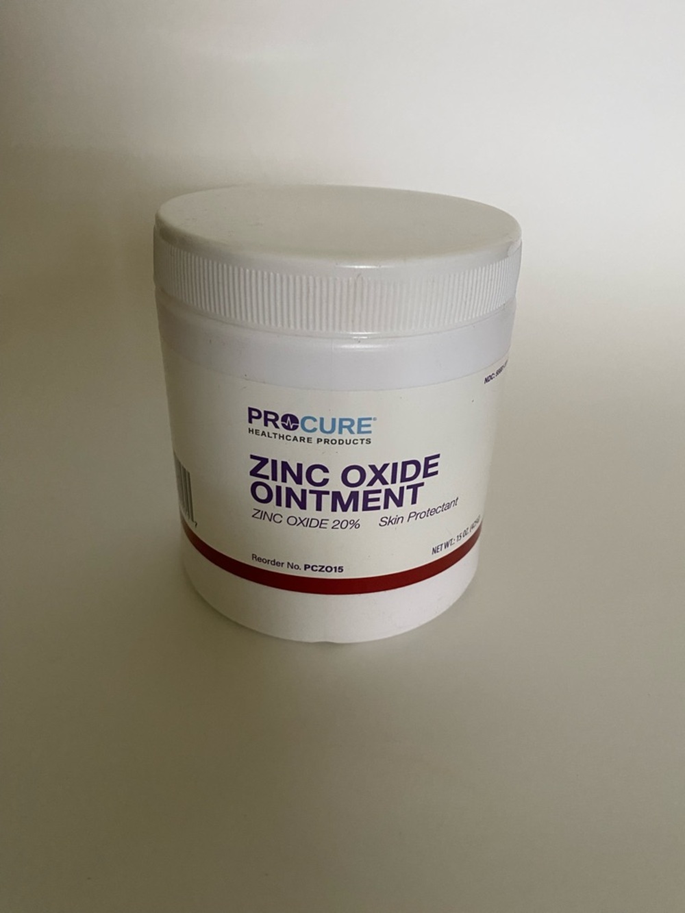 Procure Zinc Oxide Skin Protection Ointment exp 08/2028